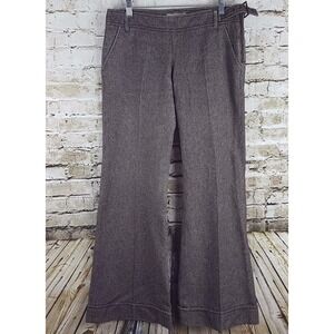Zara TRF Womans Size US‎ 8 Gray Striped Creased Casual Dress Pants Slacks Work